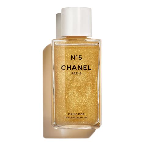 chanel body oil gold